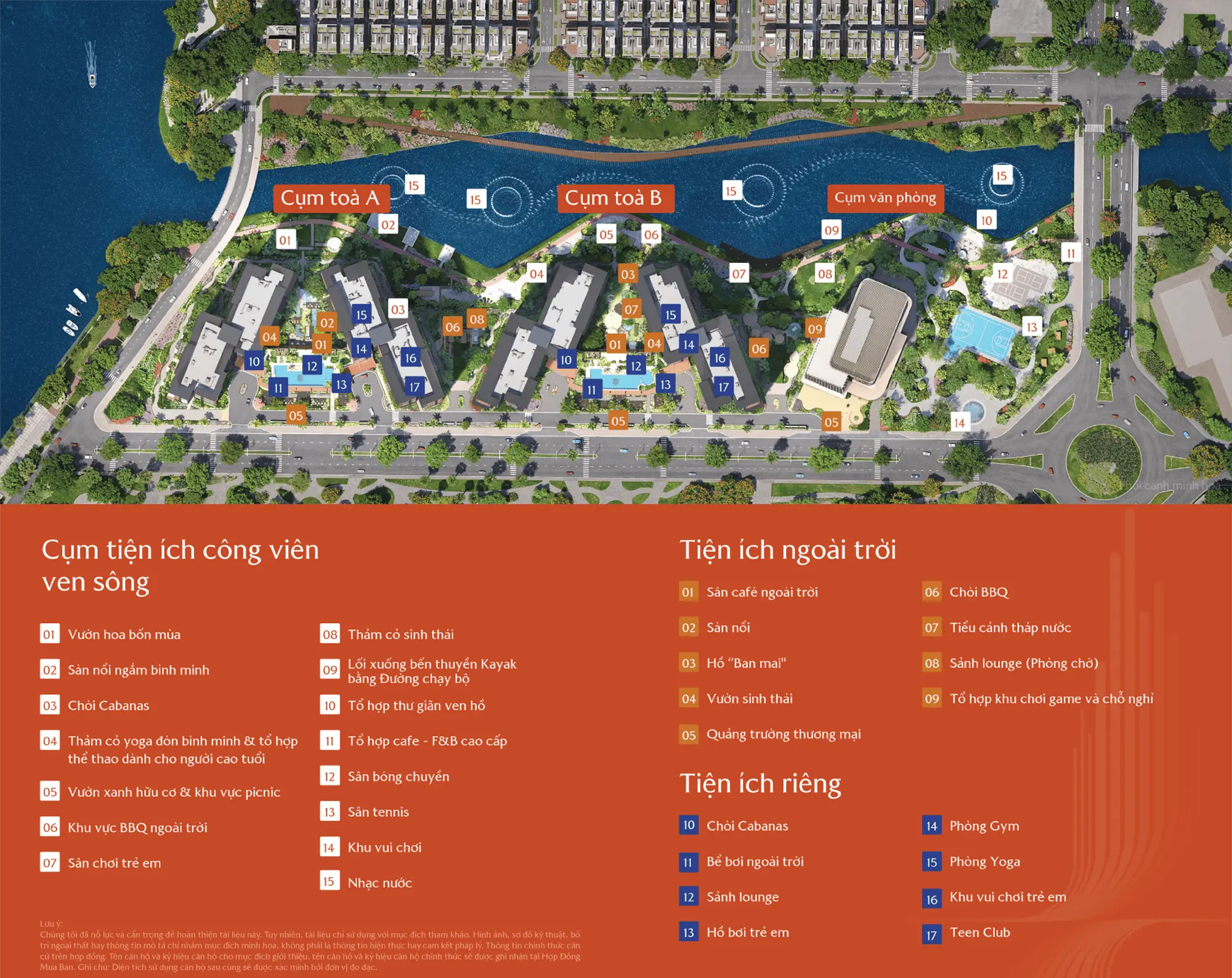 Sơ đồ tiện ích Masteri Park Place